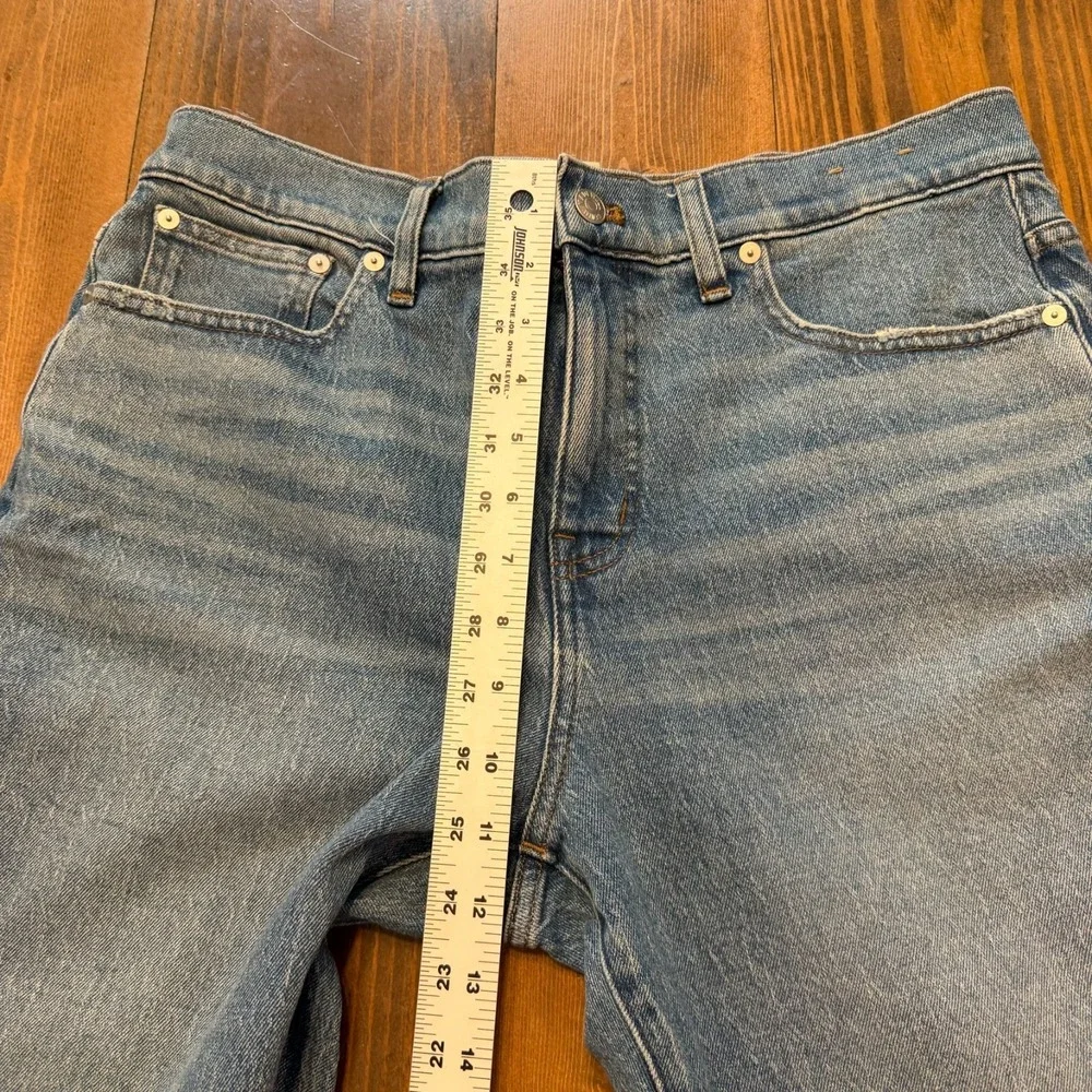 Madewell The Perfect Vintage Straight Jeans 30P Medium Wash Denim Cotton